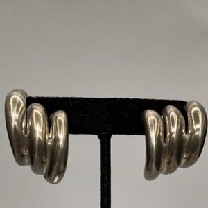 Elegant Silver Hoop Earrings